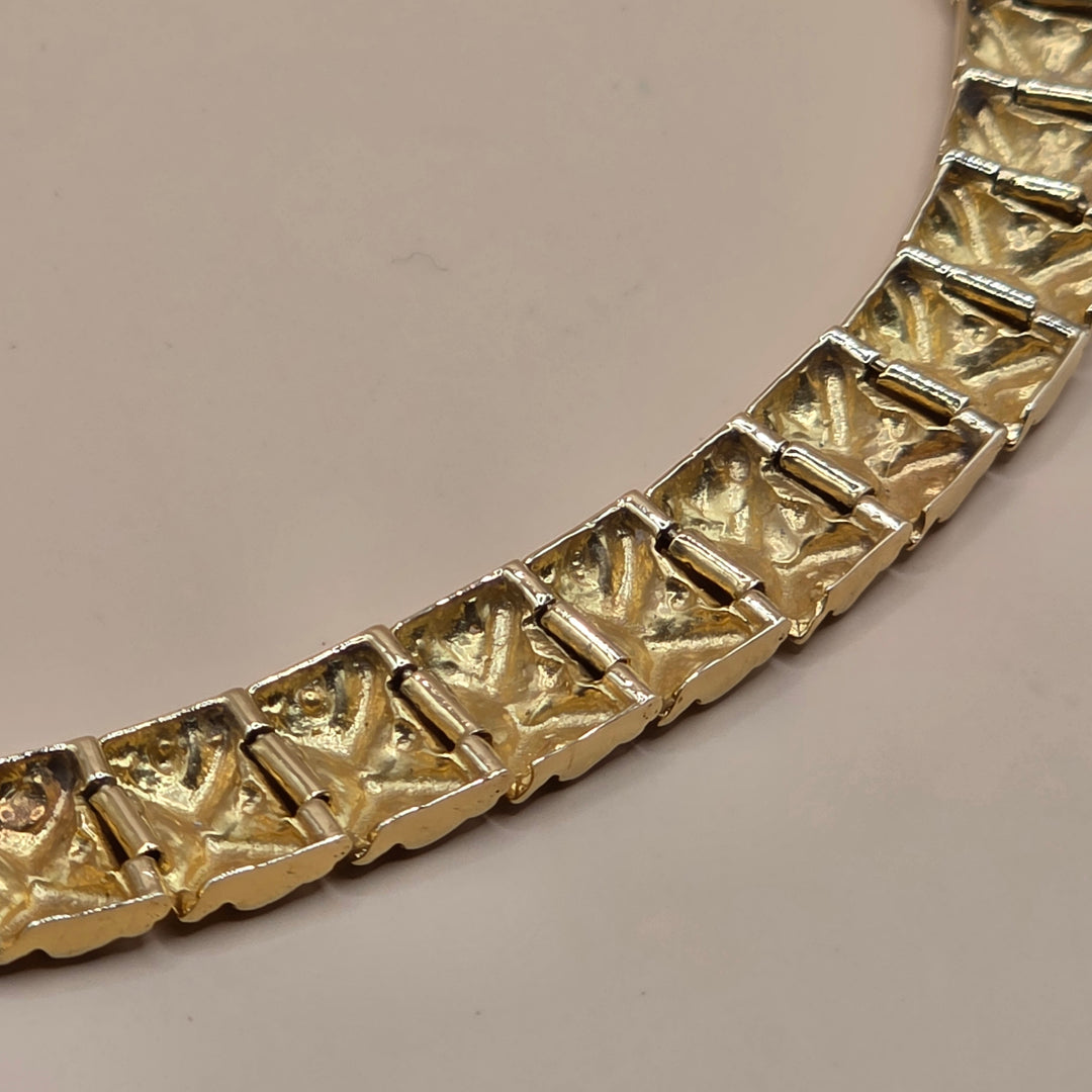 14K Gold Dichotomy Chunky Statement Bracelet