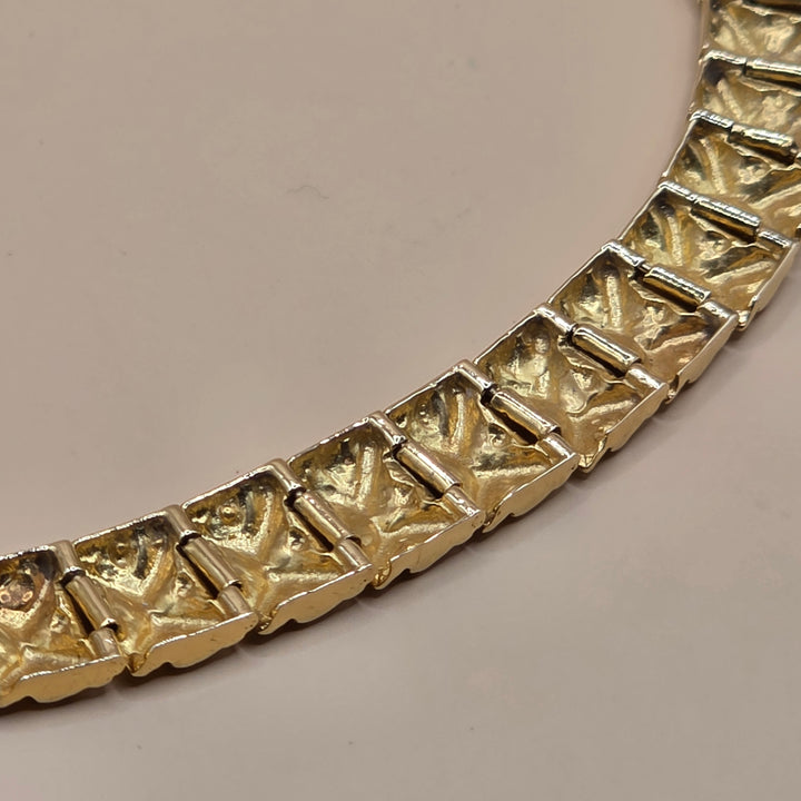 14K Gold Dichotomy Chunky Statement Bracelet