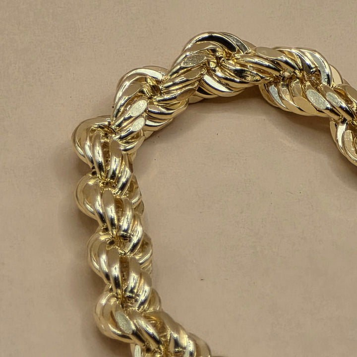 Classic 14K Yellow Gold Rope Bracelet