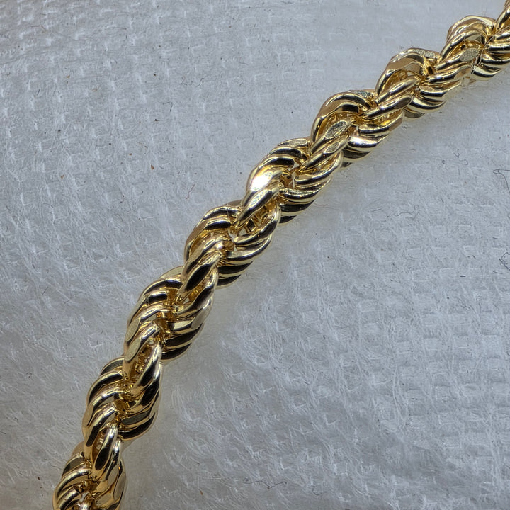 Classic 14K Yellow Gold Rope Bracelet