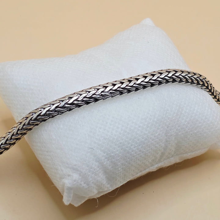 Slender Wheat Link Sterling Silver Bracelet