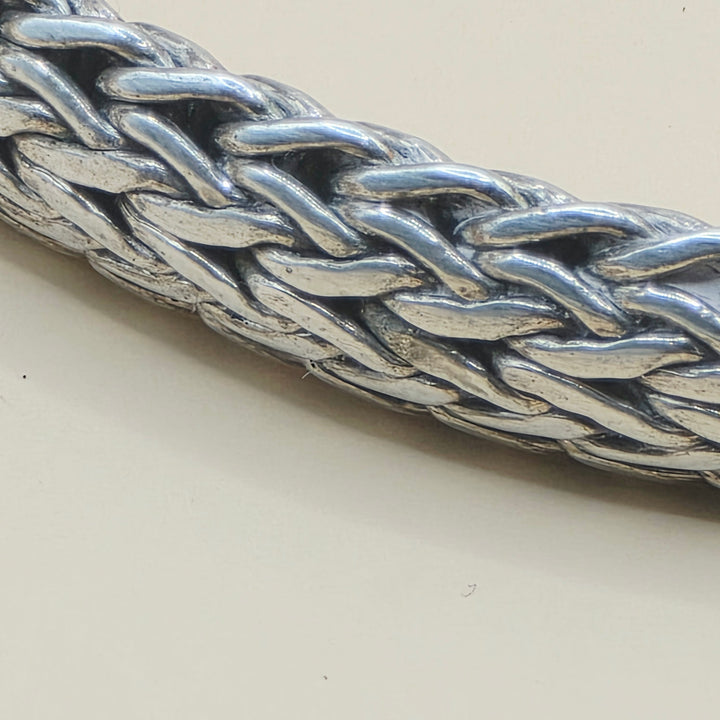 Authentic Samuel B Wheat Link Sterling Silver Bracelet