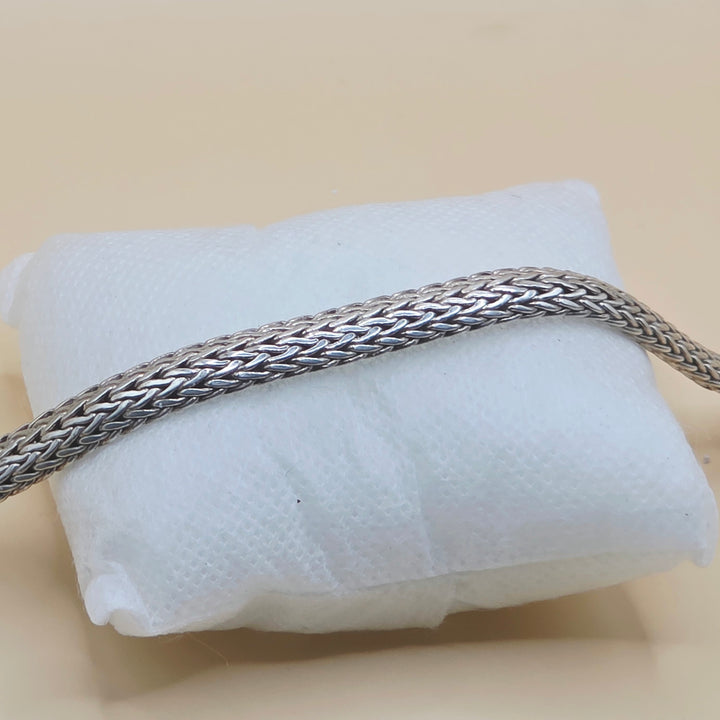 Authentic Samuel B Wheat Link Sterling Silver Bracelet