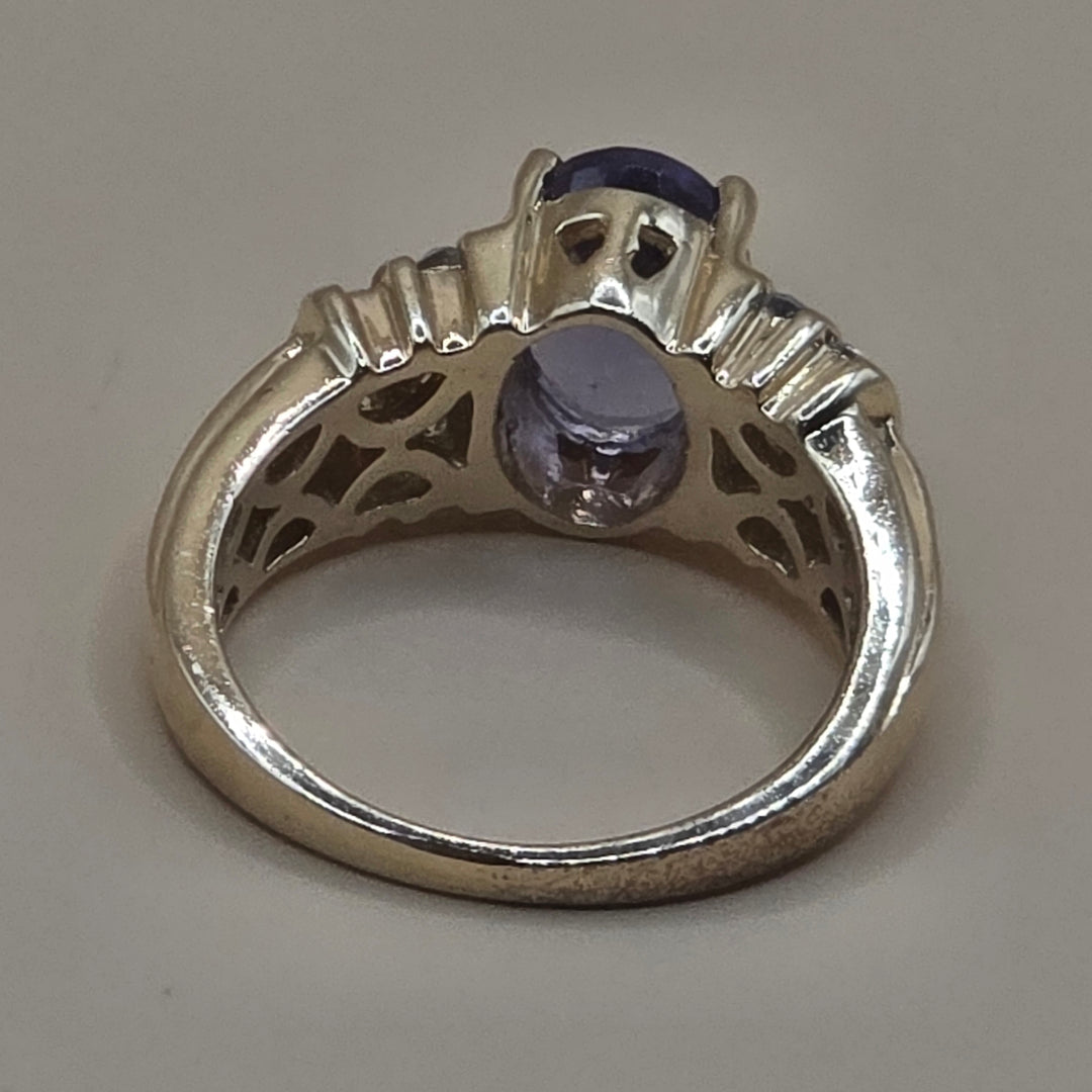 14K Gold, Tanzanite & Diamond Accented Statement Ring