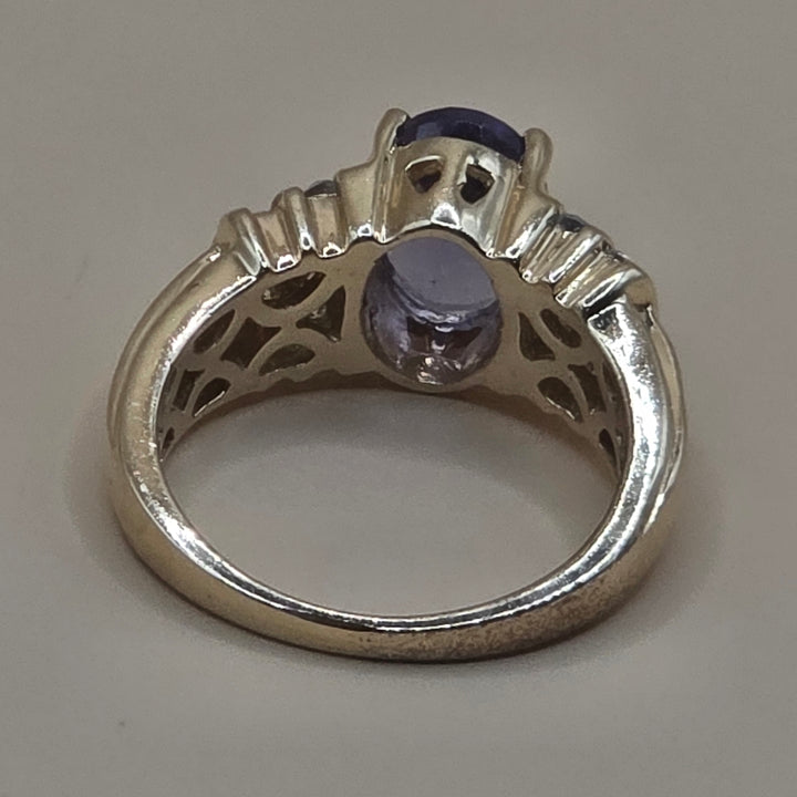 14K Gold, Tanzanite & Diamond Accented Statement Ring