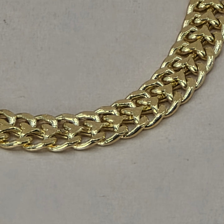 18K Yellow Gold, Diamond Encrusted Heart Necklace