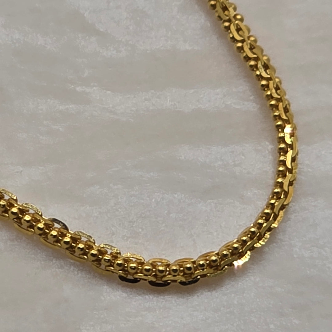 22K Gold Halabi Chain Link Necklace