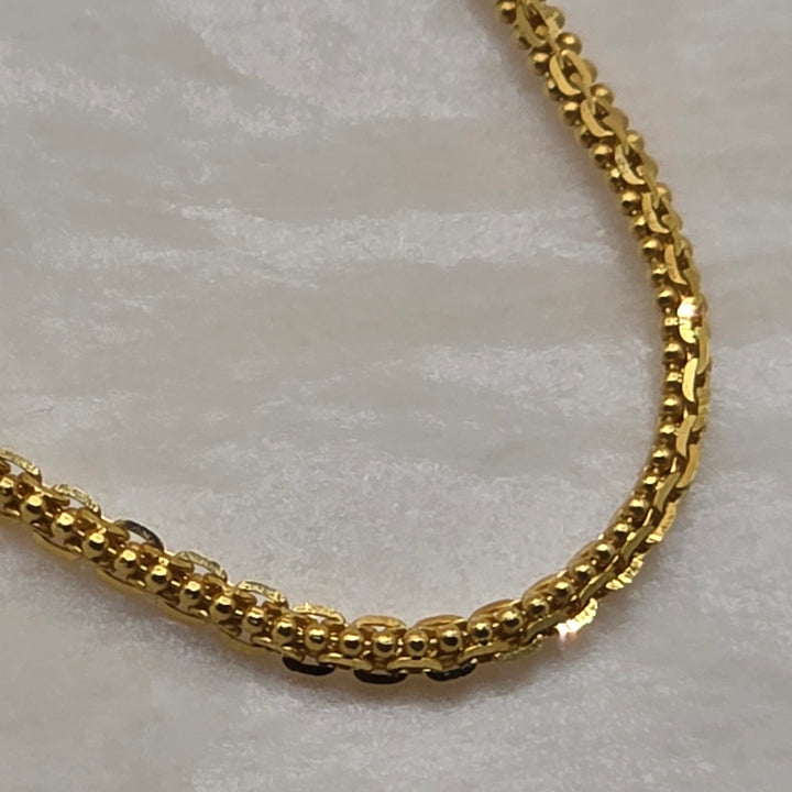 22K Gold Halabi Chain Link Necklace