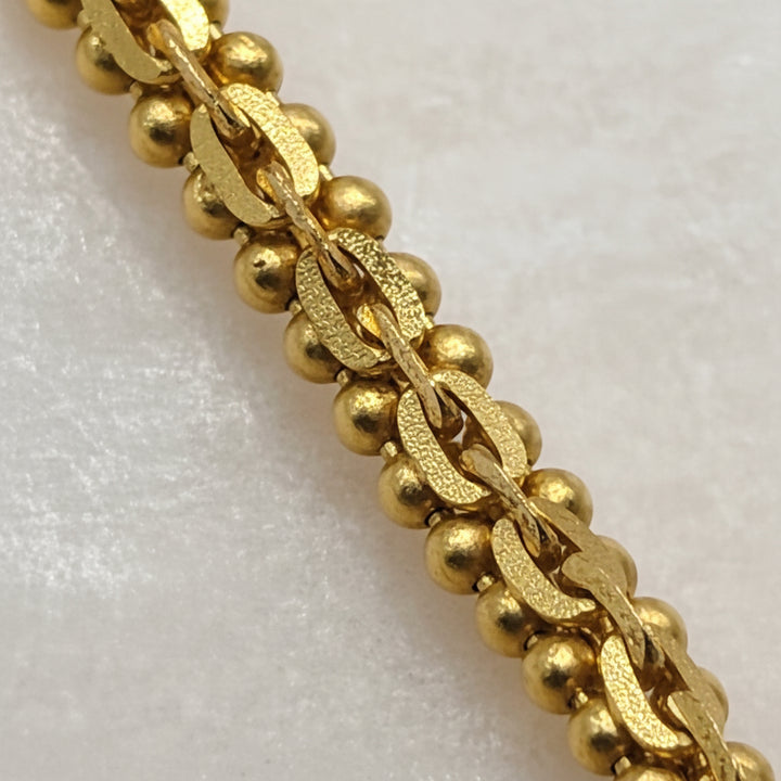 22K Gold Halabi Chain Link Necklace