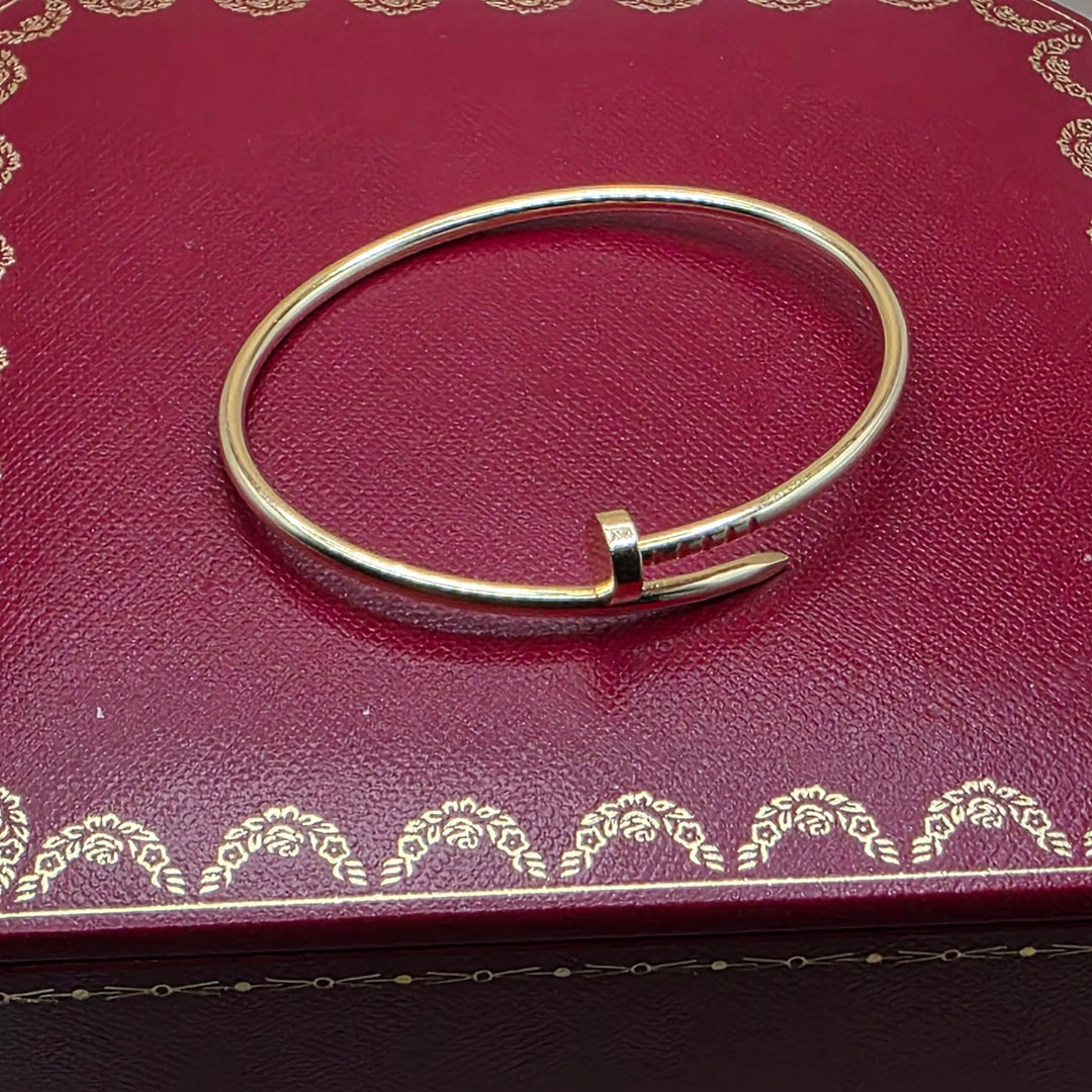Authentic Cartier 18K Gold Juste un Clou Bracelet w Box & Papers