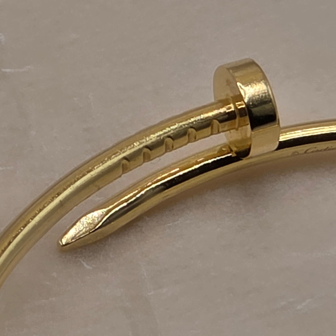 Authentic Cartier 18K Gold Juste un Clou Bracelet w Box & Papers