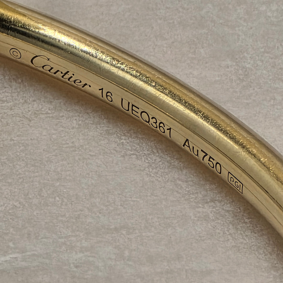 Authentic Cartier 18K Gold Juste un Clou Bracelet w Box & Papers
