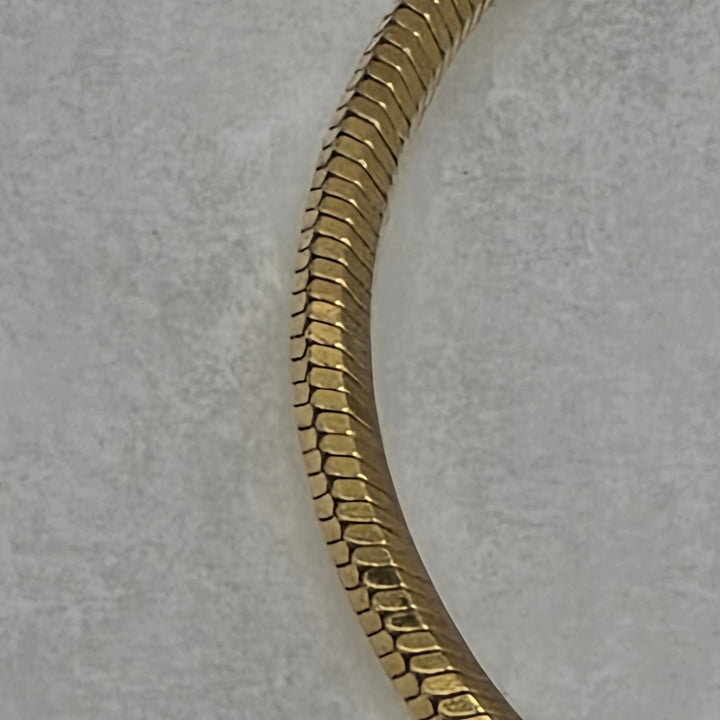 Mixed 14k & 18K Yellow Gold Asymmetrical Heart Necklace
