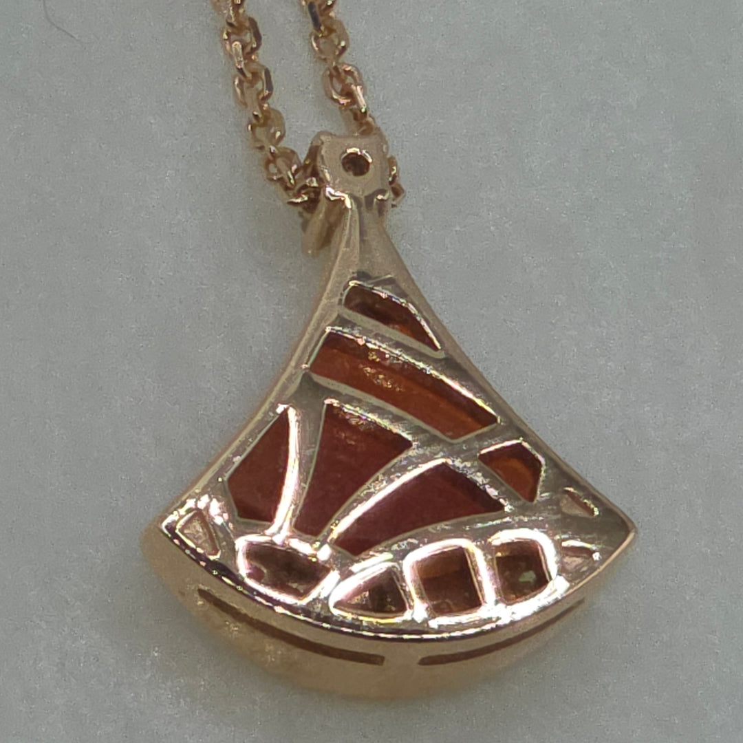 Authentic 18K Rose Gold BVLGARI Divas' Dream Necklace w Papers