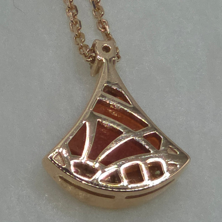 Authentic 18K Rose Gold BVLGARI Divas' Dream Necklace w Papers
