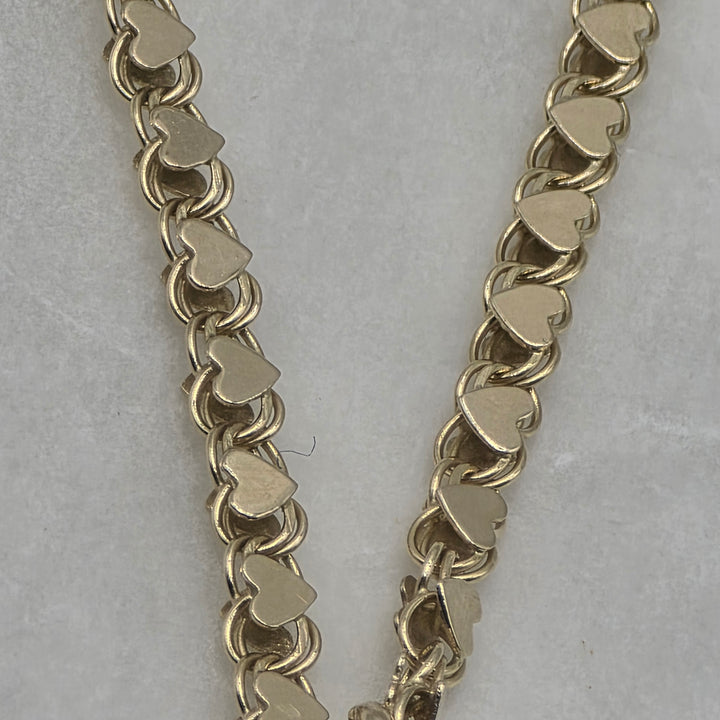 14K Gold "A Mother's Cherished Love" Hearts Necklace