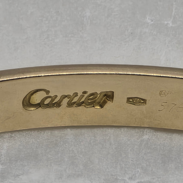 Authentic Cartier 18K Gold Love Bracelet w Box & Travel Pouch