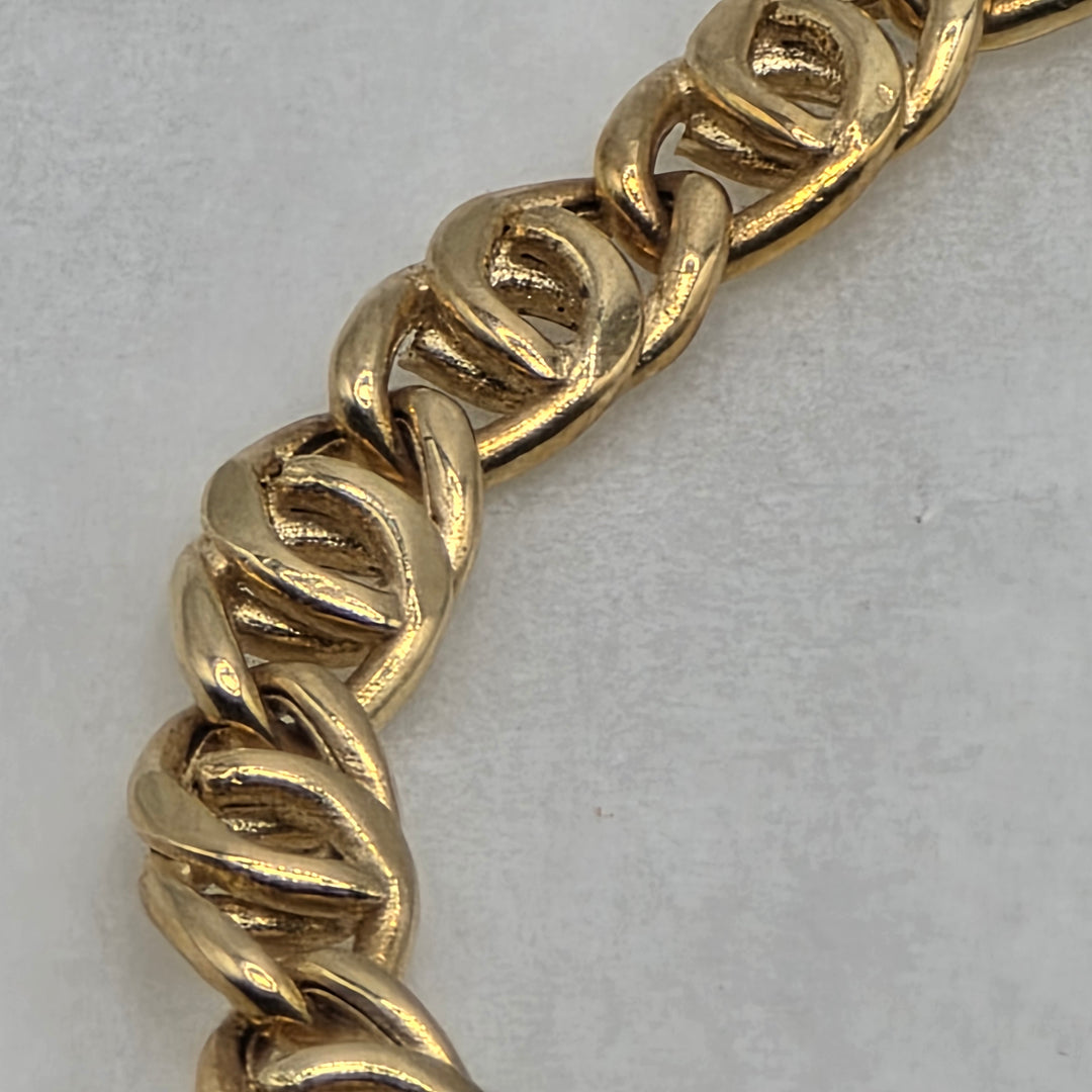 18K Gold Intertwined Cuban Link Bracelet