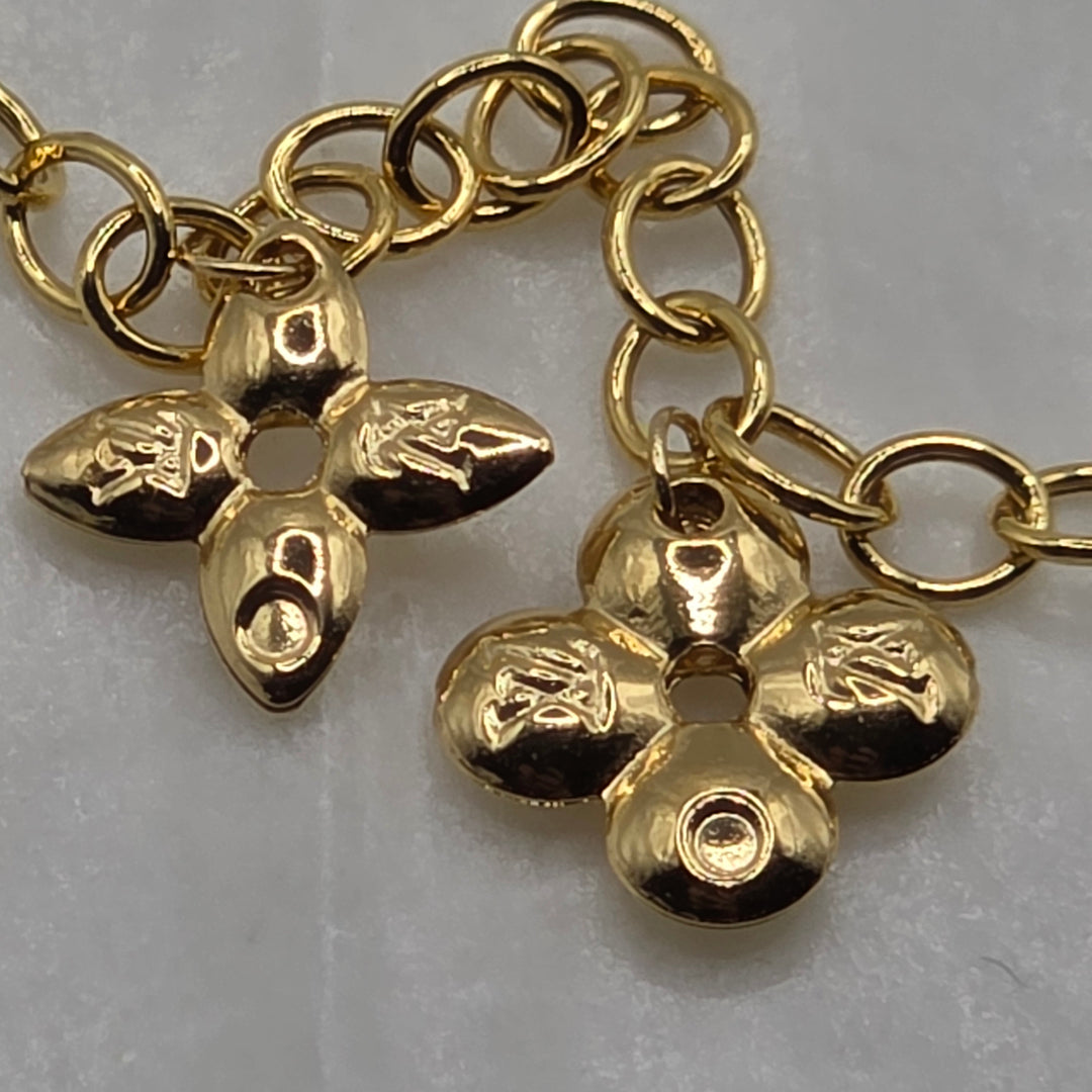 Authentic 18K Gold Louis Vuitton Chain Necklace
