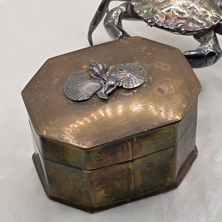 Pair of Trinket Box Beah Home Decor - Crab & Mosaic
