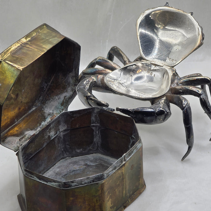 Pair of Trinket Box Beah Home Decor - Crab & Mosaic