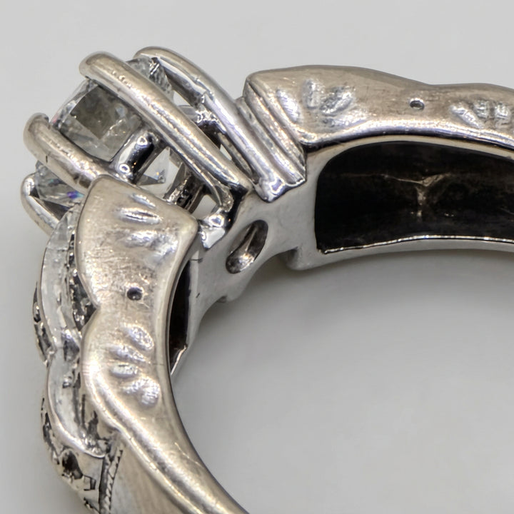 18K Gold & Diamond Encrusted Statement or Engagement Ring