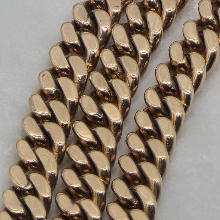 14k Gold Triple Strand Cuban Small Link Bracelet