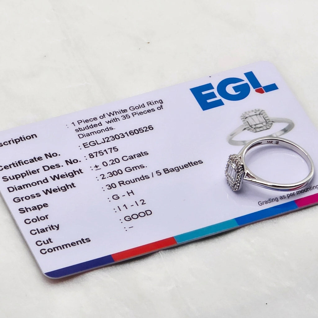 14K Gold & Diamond Elegant Engagement Ring
