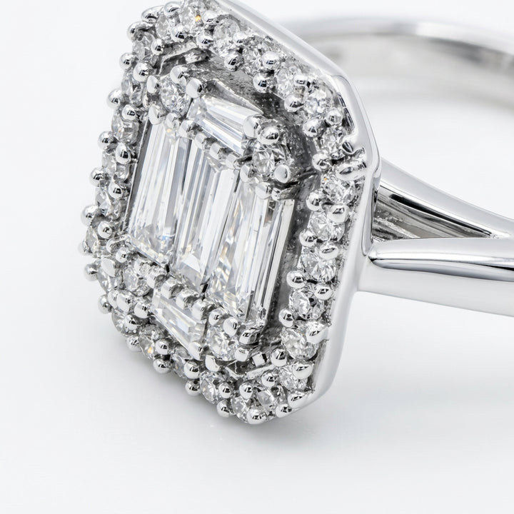 14K Gold & Diamond Elegant Engagement Ring