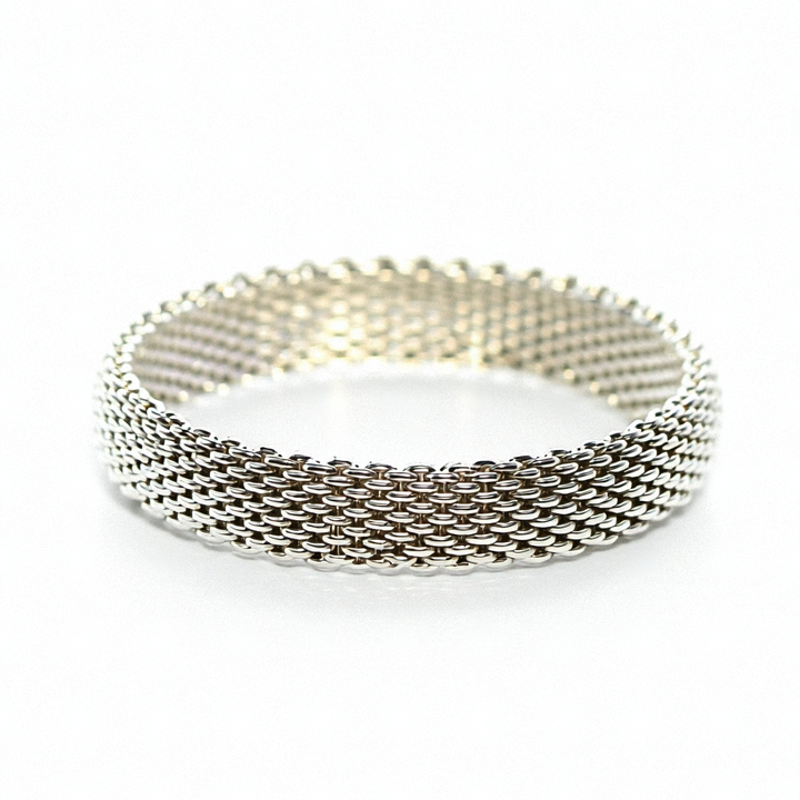 Authentic Tiffany & Co. Sterling Silver Mesh Bracelet