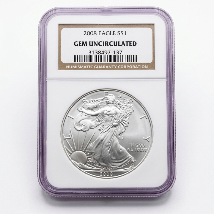 NGC Gem Uncirculated 2008 American Silver Eagle