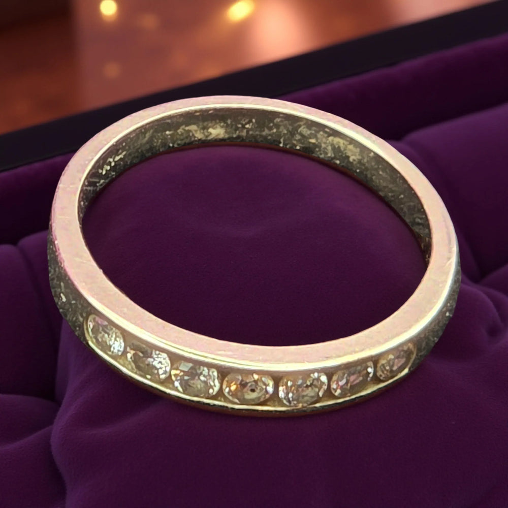 7 Channel Set Diamond Ring - Estate Jewelry Priced Right