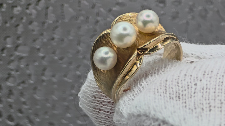 Gold & Pearl Nautical Themed Ring