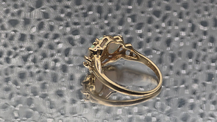 Gold and Ethiopian Opal Ring