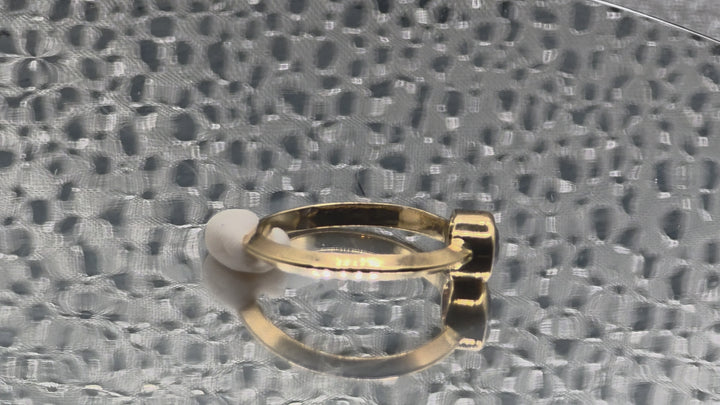 14K Gold & Solitaire Topaz Ring