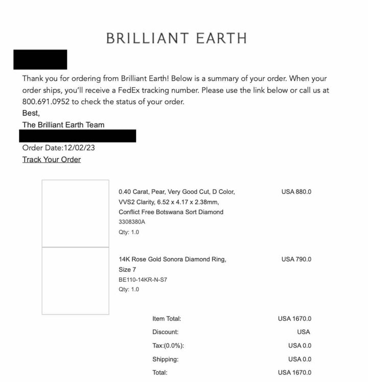 Rose Gold & Accented Solitaire Diamond Ring