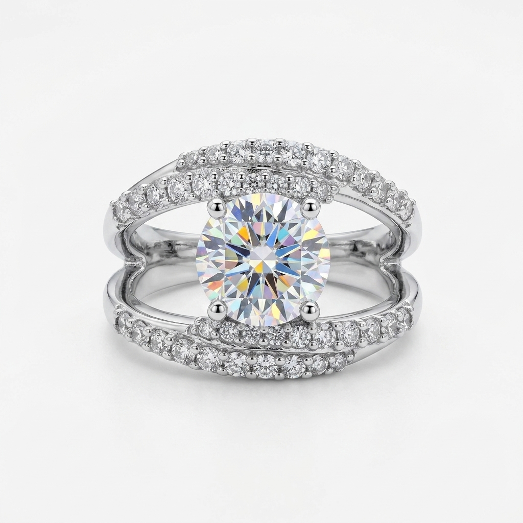Sterling Silver Bella Luce JTV.com Large Stone Ring - Estate Jewelry Priced Right