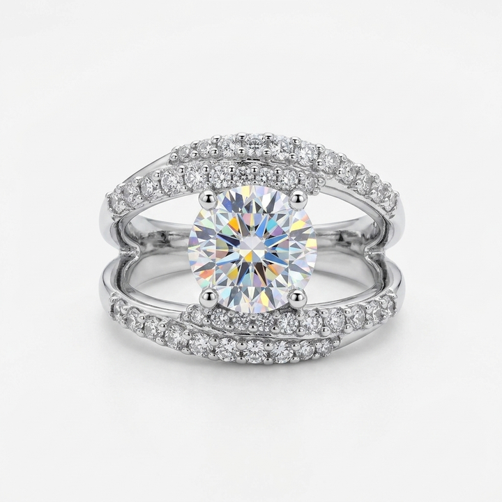 Sterling Silver Bella Luce JTV.com Large Stone Ring - Estate Jewelry Priced Right