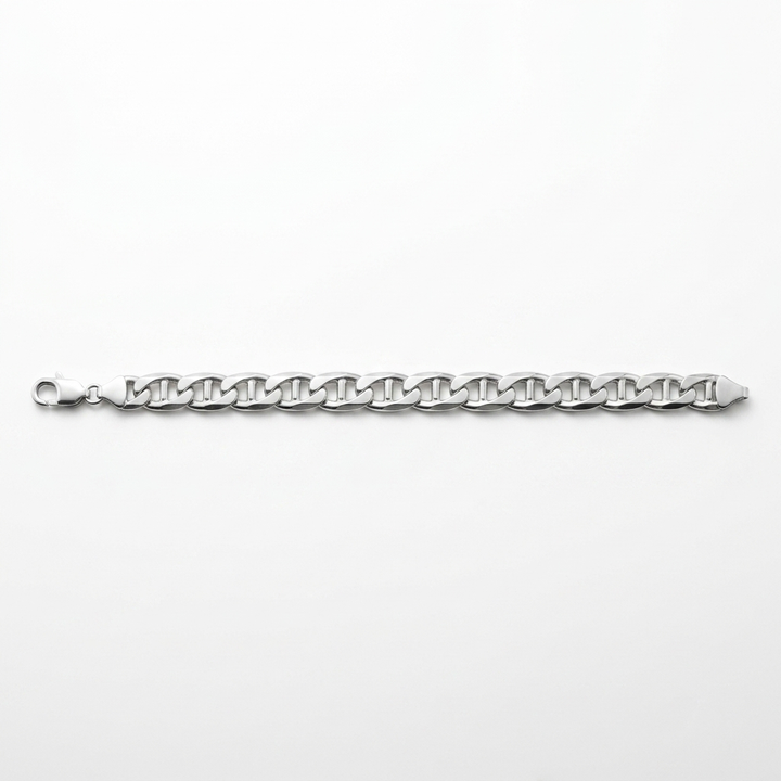 Sterling Silver Heavy Anchor Chain Link Bracelet