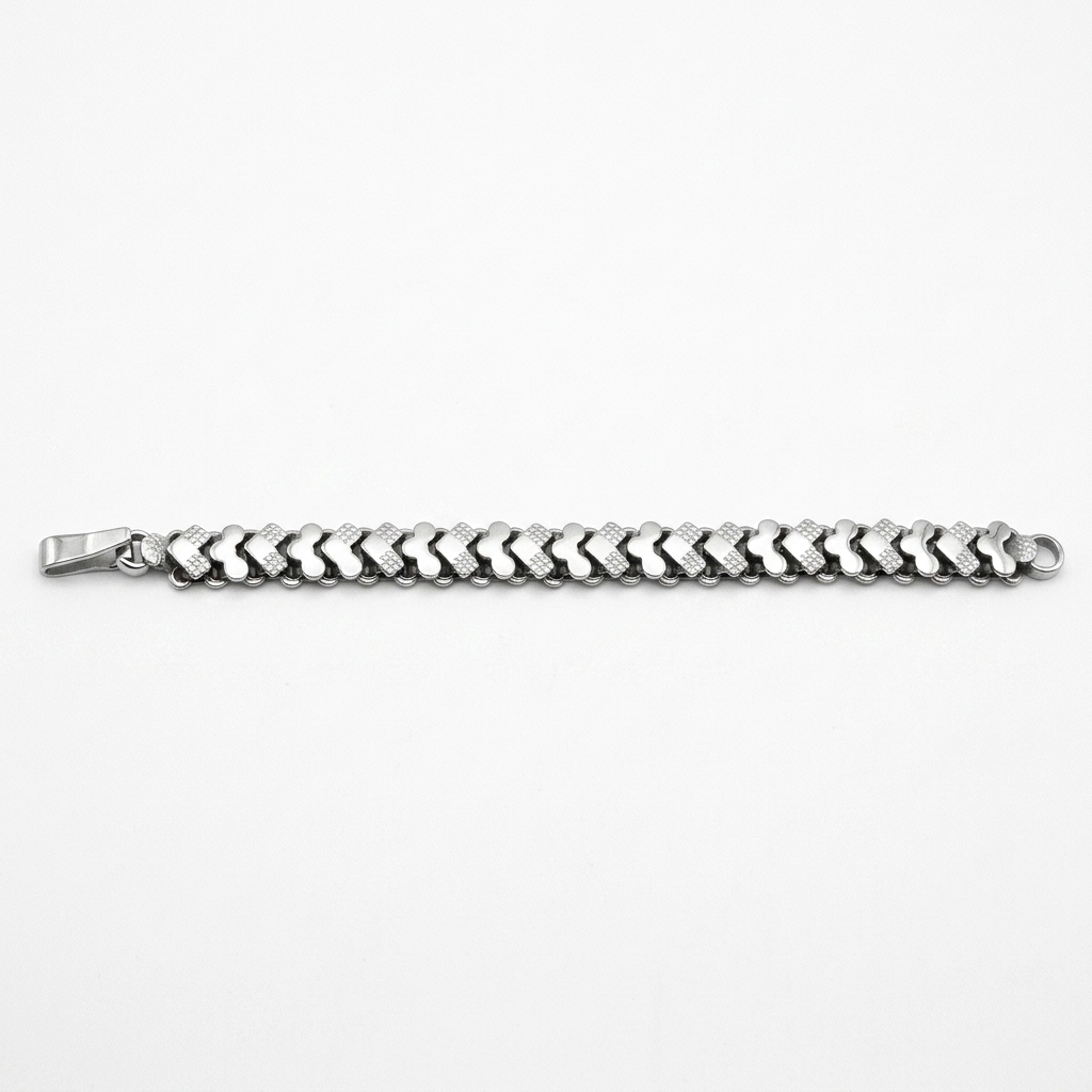 Sterling Silver Squash Hearts Link Bracelet - Estate Jewelry Priced Right