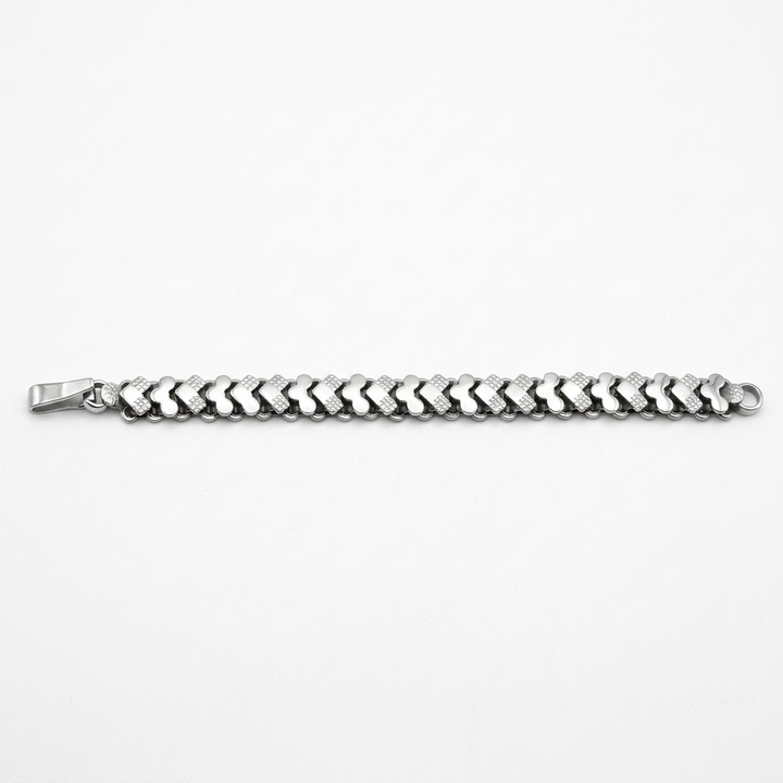 Sterling Silver Squash Hearts Link Bracelet - Estate Jewelry Priced Right